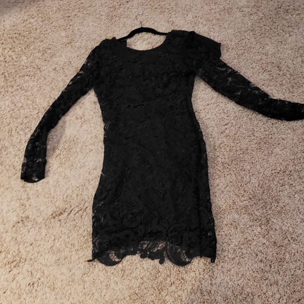 Lace black dress